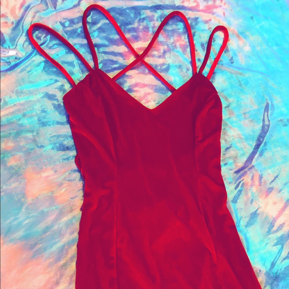 Mini strappy Red Dress